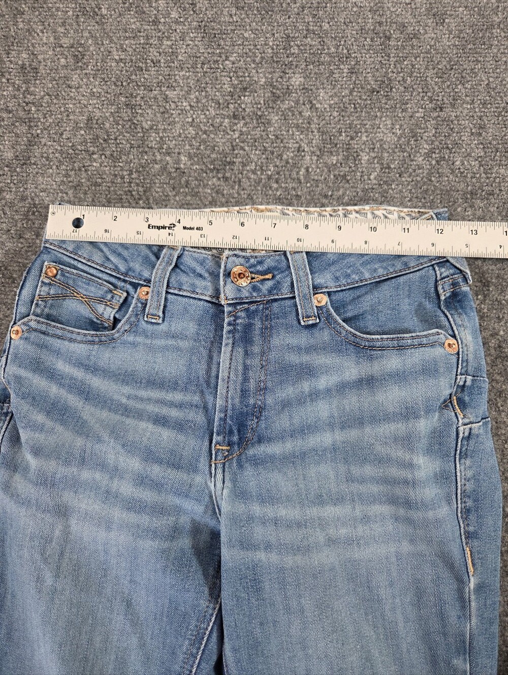 Ariat REAL Denim Boot Cut Jeans Womens 25R Charlee Western Stretch Light Wash - Picture 7 of 13